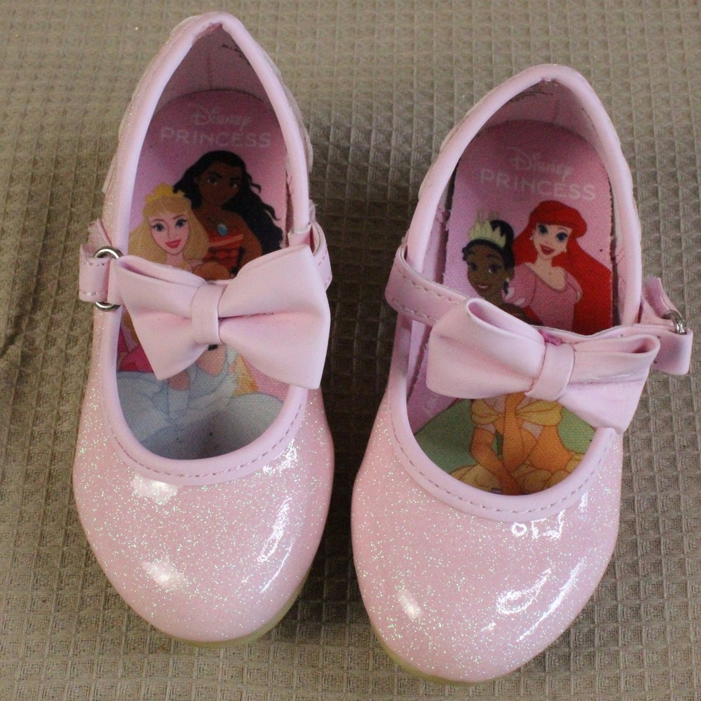 Disney Princess Pink Glitter Mary Jane Heels Toddler Size 6 Costume Dress Up Y2K